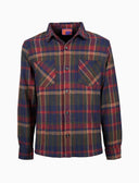 Camicia uomo blu fantasia tartan diagonale - Gallo 1927 - Official Online Shop