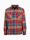 Camicia uomo rossa fantasia tartan diagonale - Gallo 1927 - Official Online Shop