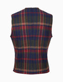 Gilet uomo blu fantasia tartan diagonale - Gallo 1927 - Official Online Shop