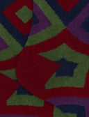 Calze lunghe uomo cotone bordò fantasia rombi concentrici - Gallo 1927 - Official Online Shop
