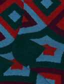 Calze lunghe uomo cotone verde fantasia rombi concentrici - Gallo 1927 - Official Online Shop
