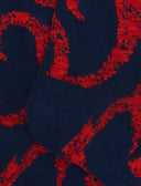 Calze lunghe uomo cotone blu fantasia broccato - Gallo 1927 - Official Online Shop