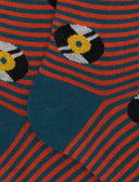 Calze lunghe uomo cotone verde fantasia dischi vinile - Gallo 1927 - Official Online Shop