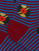 Calze lunghe uomo cotone bordò fantasia dischi vinile - Gallo 1927 - Official Online Shop
