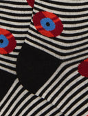 Calze lunghe donna cotone nero fantasia dischi vinile - Gallo 1927 - Official Online Shop