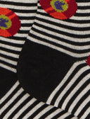 Calze corte donna cotone nero fantasia dischi vinile - Gallo 1927 - Official Online Shop