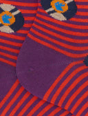 Calze corte donna cotone viola fantasia dischi vinile - Gallo 1927 - Official Online Shop