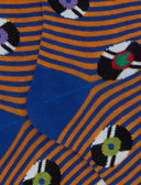 Calze lunghe bambino cotone blu fantasia dischi vinile - Gallo 1927 - Official Online Shop