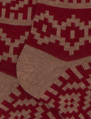 Calze lunghe uomo cotone bordò fantasia greca natalizia - Gallo 1927 - Official Online Shop