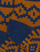 Calze lunghe donna cotone giallo fantasia greca natalizia - Gallo 1927 - Official Online Shop