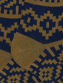 Calze lunghe donna cotone blu fantasia greca natalizia - Gallo 1927 - Official Online Shop