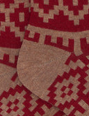 Calze lunghe bambino cotone bordò fantasia greca natalizia - Gallo 1927 - Official Online Shop