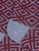 Calze corte donna cotone bordò fantasia geometrica effetto scintillante - Gallo 1927 - Official Online Shop