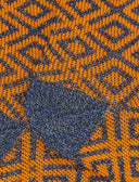 Calze corte donna cotone arancio fantasia geometrica effetto scintillante - Gallo 1927 - Official Online Shop