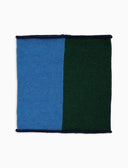 Scaldacollo unisex lana blu fantasia color block - Gallo 1927 - Official Online Shop