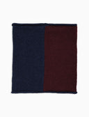 Scaldacollo unisex lana blu fantasia color block - Gallo 1927 - Official Online Shop