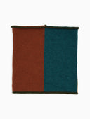 Scaldacollo unisex lana verde fantasia color block - Gallo 1927 - Official Online Shop