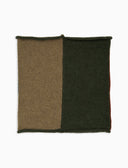 Scaldacollo unisex lana verde fantasia color block - Gallo 1927 - Official Online Shop