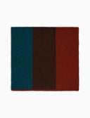 Sciarpa unisex lana verde fantasia color block - Gallo 1927 - Official Online Shop