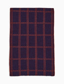 Sciarpa unisex double face lana viola fantasia window pane - Gallo 1927 - Official Online Shop