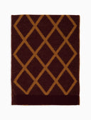Sciarpa unisex lana bordò fantasia rombi - Gallo 1927 - Official Online Shop