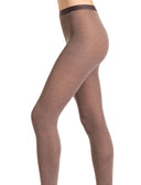 Collant donna cotone marrone tinta unita - Gallo 1927 - Official Online Shop