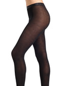 Collant donna cotone nero tinta unita - Gallo 1927 - Official Online Shop