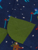 Calze corte uomo cotone blu fantasia sciatori - Gallo 1927 - Official Online Shop
