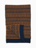 Sciarpa unisex double face lana gialla fantasia greca natalizia - Gallo 1927 - Official Online Shop