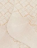 Calze lunghe traforate donna  cotone e cashmere bianco tinta unita - Gallo 1927 - Official Online Shop