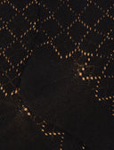 Calze lunghe traforate donna  cotone e cashmere nero tinta unita - Gallo 1927 - Official Online Shop