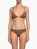 Reggiseno a triangolo donna cotone verde righe windsor - Gallo 1927 - Official Online Shop