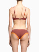 Triangel-BH aus Baumwolle für Damen, blau, Windsor-Streifen