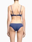 Triangel-BH aus Baumwolle für Damen, violett, Windsor-Streifen