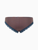 Slip brasiliana intimo donna cotone blu righe windsor - Gallo 1927 - Official Online Shop
