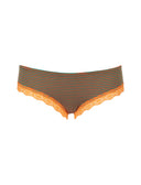 Slip brasiliana intimo donna cotone verde righe windsor