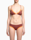 Brazilian-Slip aus Baumwolle für Damen, blau, Windsor-Streifen