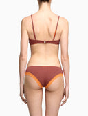Brazilian-Slip aus Baumwolle für Damen, blau, Windsor-Streifen