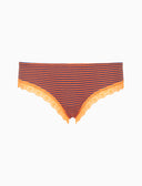 Brazilian-Slip aus Baumwolle für Damen, blau, Windsor-Streifen