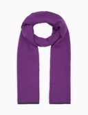 Sciarpa unisex puro cashmere viola tinta unita - Gallo 1927 - Official Online Shop