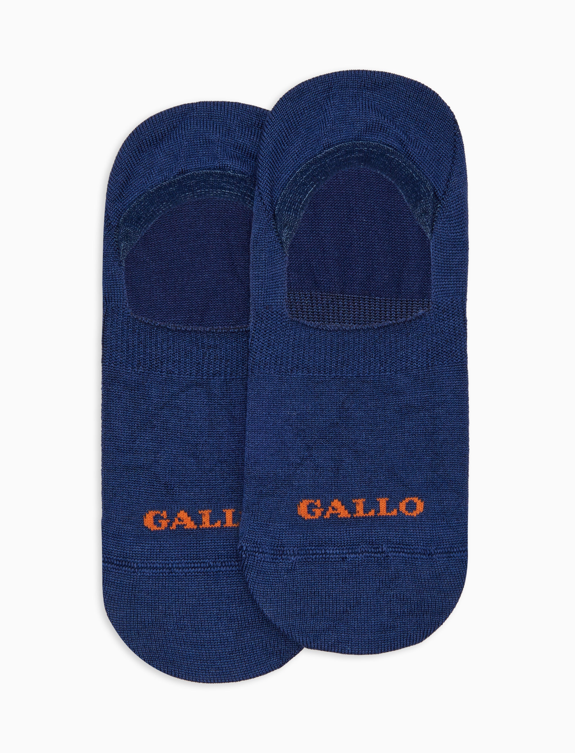 Unisex solid blue inlay in wool, silk, and cashmere | Gallo