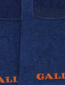 Soletta unisex lana, seta e cashmere blu tinta unita - Gallo 1927 - Official Online Shop