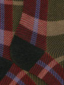 Calze lunghe donna cotone verde fantasia tartan - Gallo 1927 - Official Online Shop