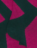 Calze lunghe uomo cotone verde fantasia maxi rombo - Gallo 1927 - Official Online Shop