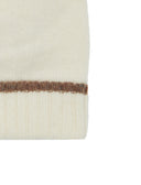 Berretto con risvolto unisex lana bianco tinta unita - Gallo 1927 - Official Online Shop