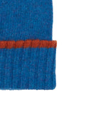 Berretto con risvolto unisex lana azzurro tinta unita - Gallo 1927 - Official Online Shop