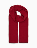 Sciarpa unisex lana rossa tinta unita - Gallo 1927 - Official Online Shop