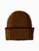 Berretto con risvolto unisex bordò fantasia tartan a righe - Gallo 1927 - Official Online Shop