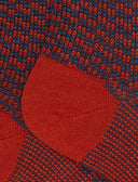 Calze lunghe uomo lana, seta e cashmere arancio fantasia trattini - Gallo 1927 - Official Online Shop