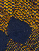 Calze corte uomo lana, seta e cashmere blu fantasia trattini - Gallo 1927 - Official Online Shop